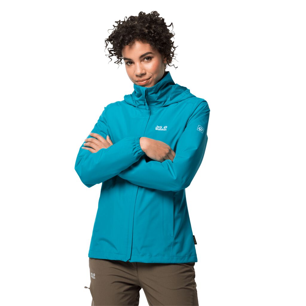 Jack Wolfskin STORMY POINT Vestes Femme Bleu Foncé - GERDOIV-93